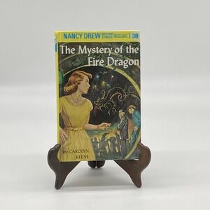 Nancy Drew #38 Mystery of the Fire Dragon Vintage Yellow Spine Classic Girl Det.